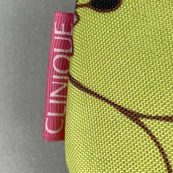 CLINIQUE Floral Print Zip Top Cosmetic Cases 10"x5" & 6"X4" Set of 2 - Picture 8 of 11